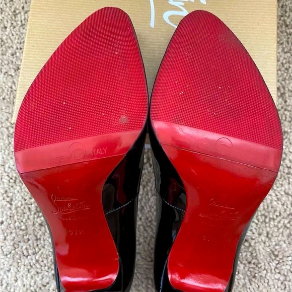 Christian Louboutin Black Pumps/Heels Decollete 868 100 Patent Calf Size 37.5 - Picture 6 of 8